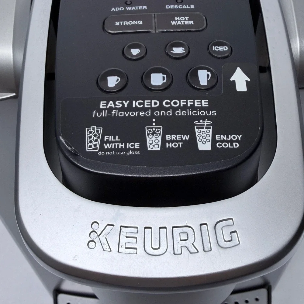 Keurig K-Elite K90 Single Serve Coffee Maker Brushed Silver Iced Coffee Mode